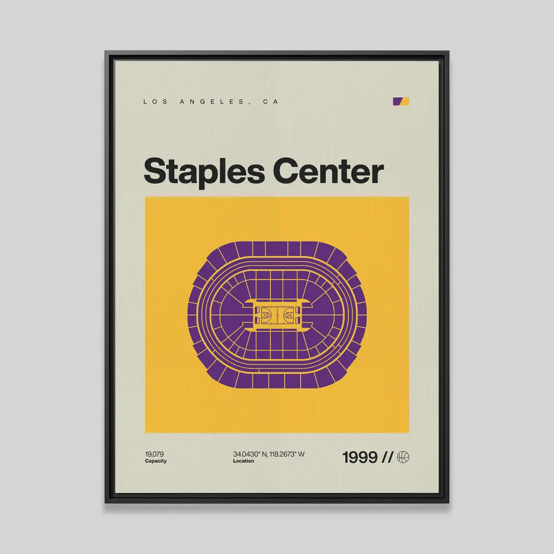 LA Basketball Arena Canvas Art