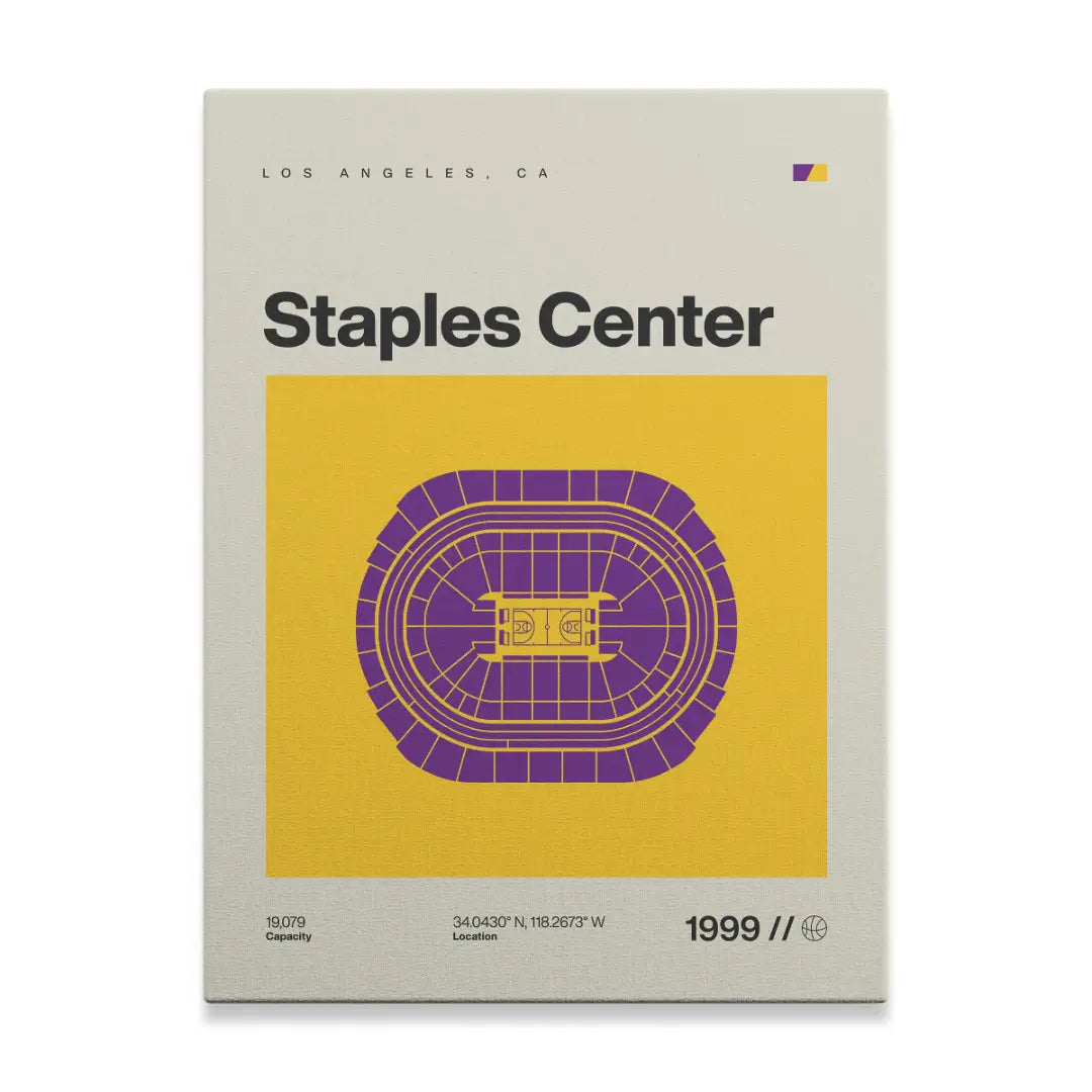 LA Basketball Arena Canvas Art