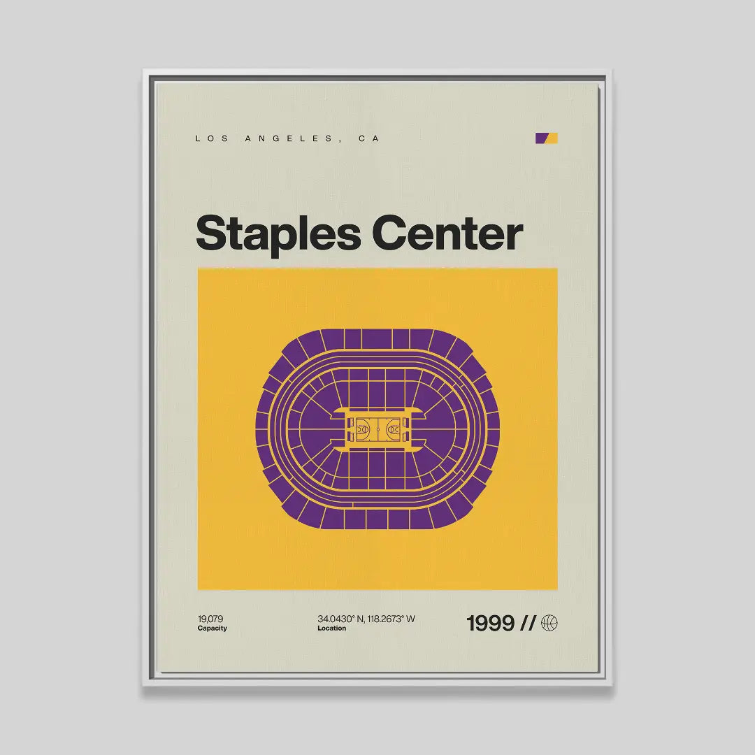 LA Basketball Arena Canvas Art