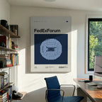 Memphis Basketball Arena Canvas Art