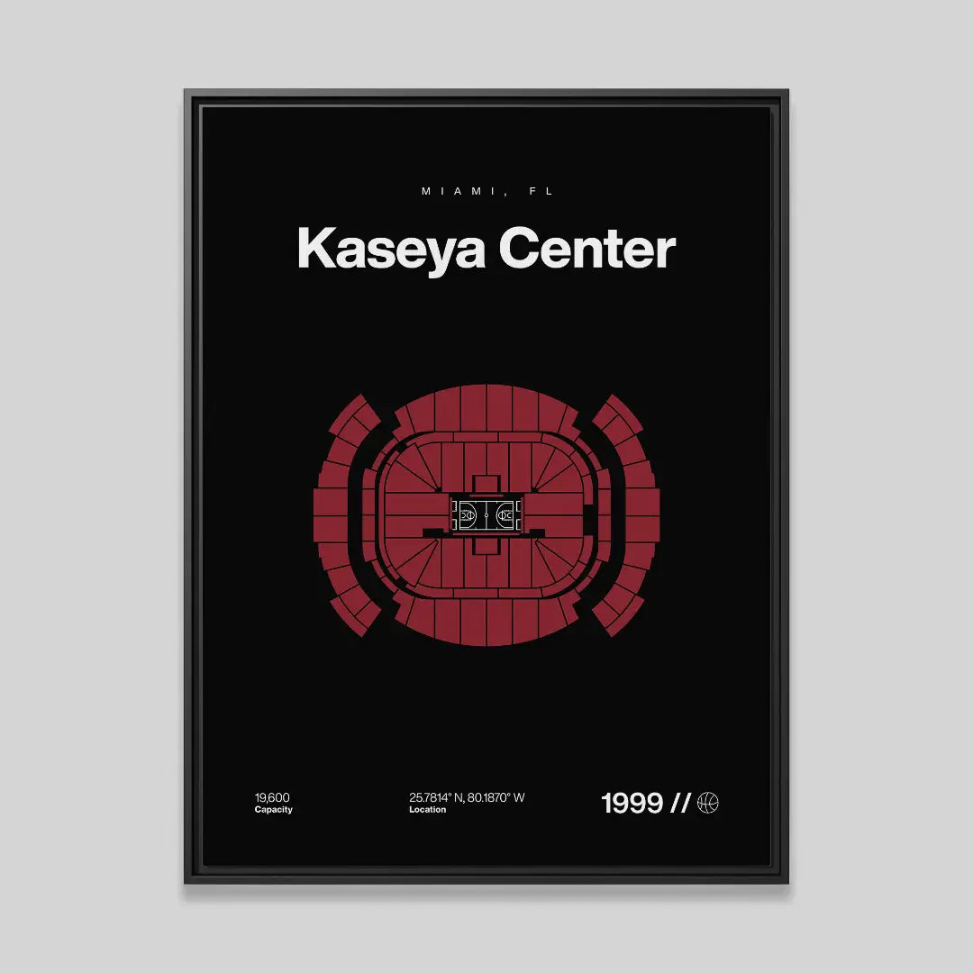 Miami Basketball Arena Bold Canvas Art