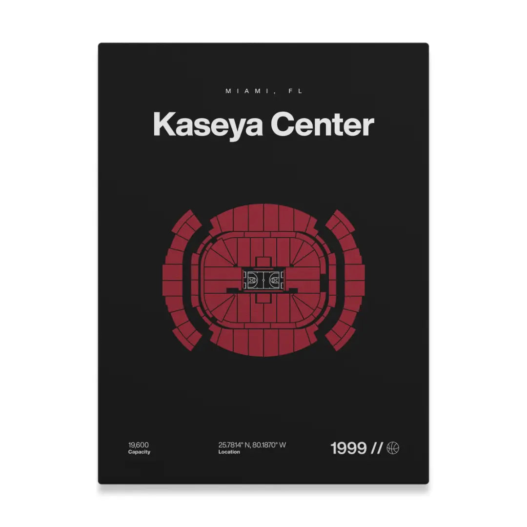 Miami Basketball Arena Bold Canvas Art