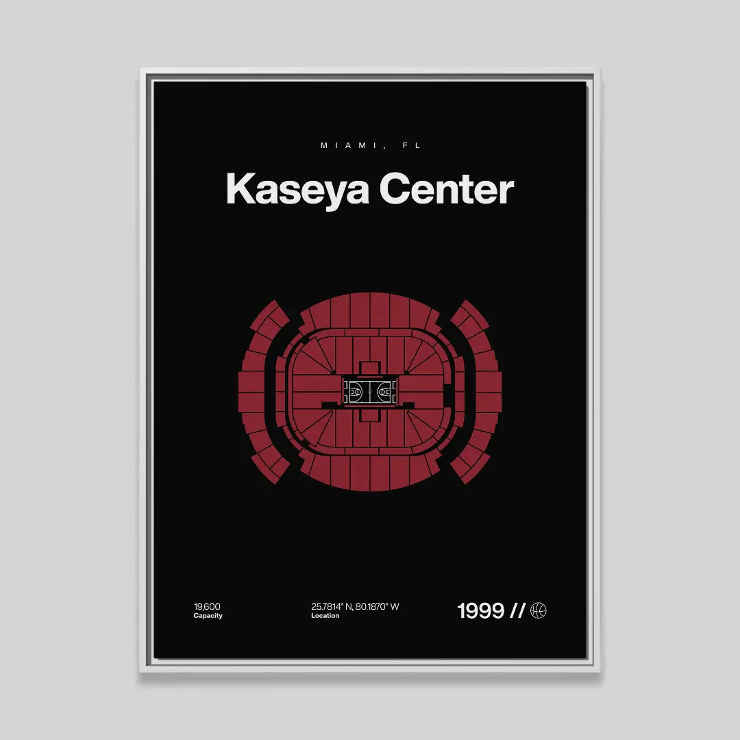 Miami Basketball Arena Bold Canvas Art