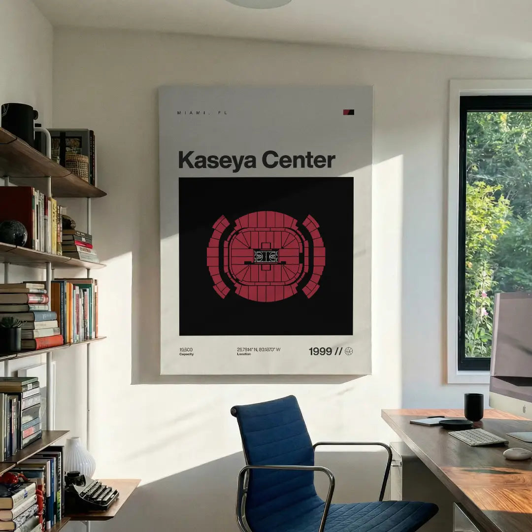Miami Basketball Arena Canvas Art