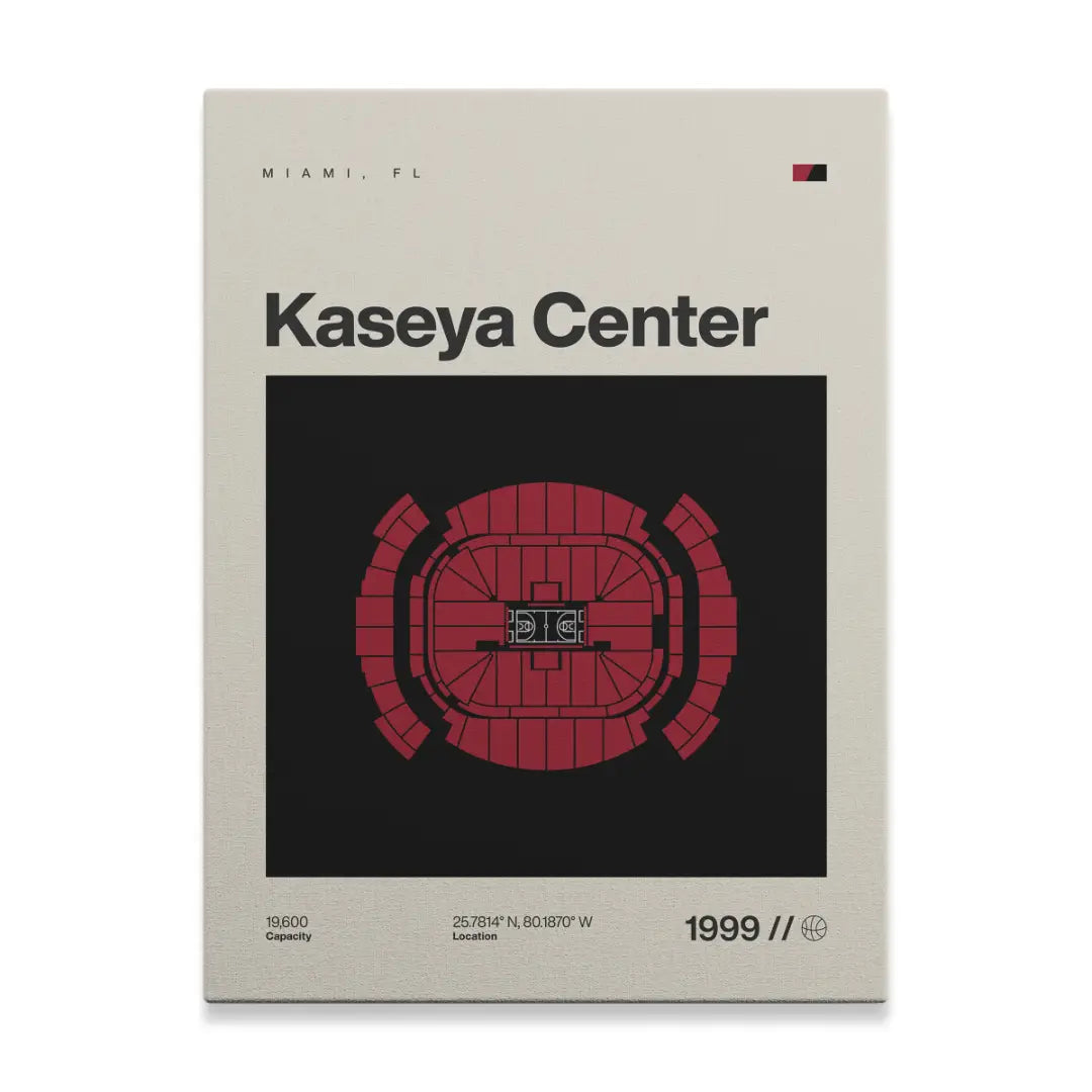 Miami Basketball Arena Canvas Art