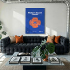 New York Basketball Arena Bold Canvas Art