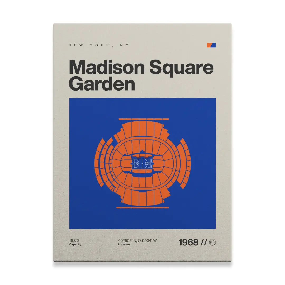 New York Basketball Arena Canvas Art