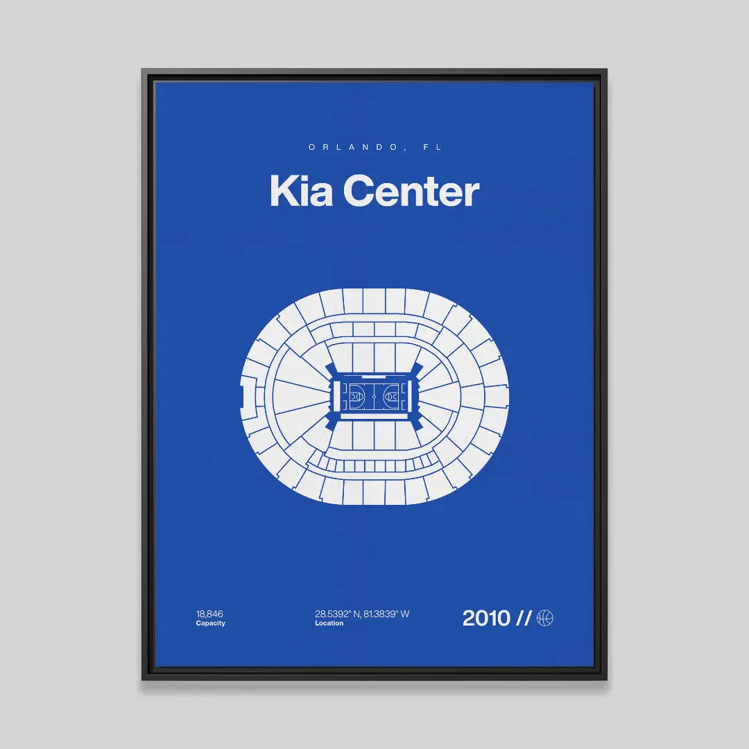 Orlando Basketball Arena Bold Canvas Art