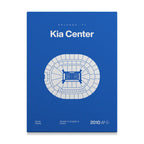 Orlando Basketball Arena Bold Canvas Art