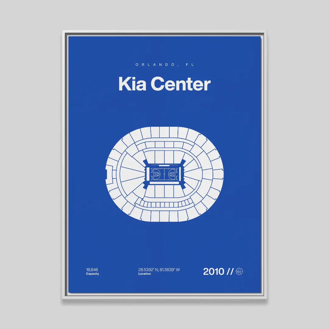 Orlando Basketball Arena Bold Canvas Art