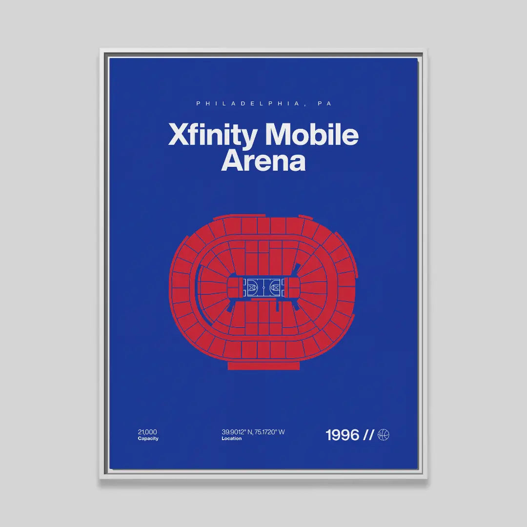 Philadelphia Basketball Arena Bold Canvas Art