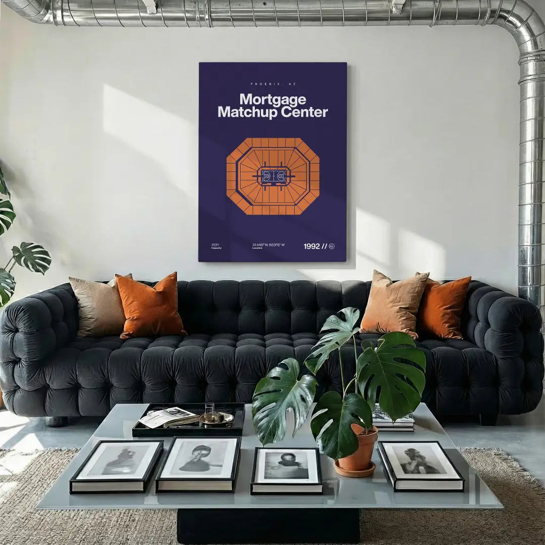 Phoenix Basketball Arena Bold Canvas Art