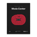 Portland Basketball Arena Bold Canvas Art