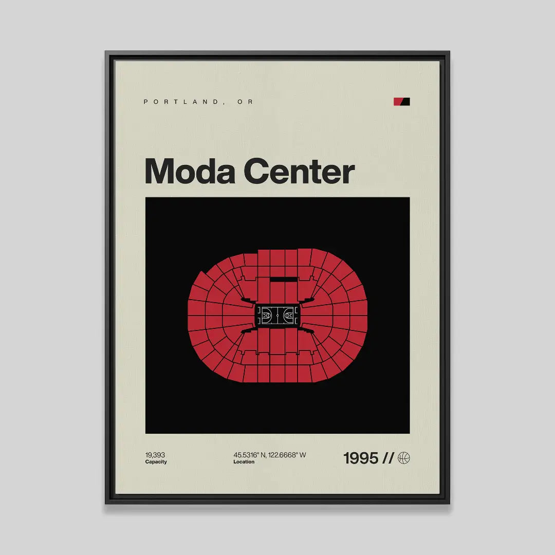 Portland Basketball Arena Canvas Art