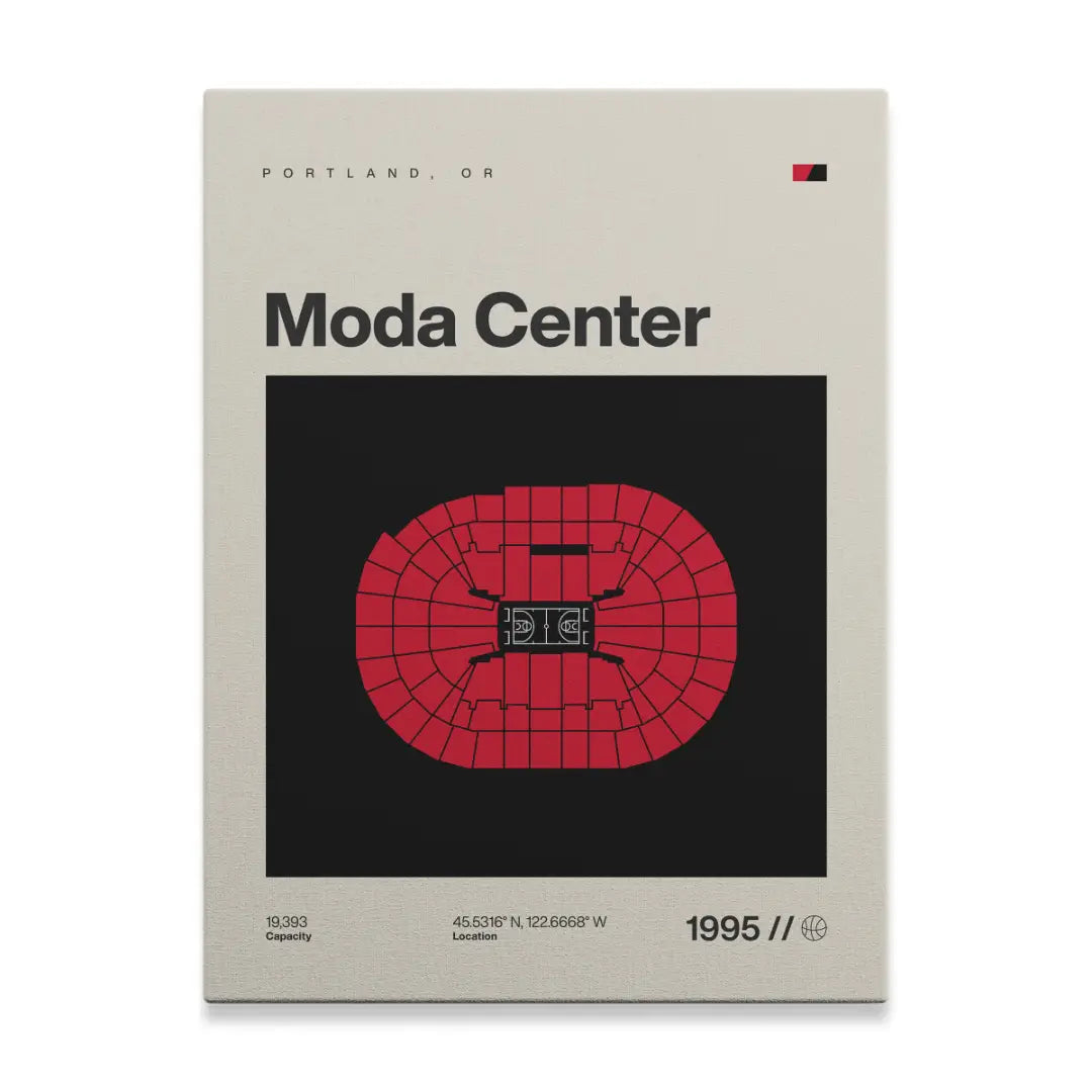 Portland Basketball Arena Canvas Art
