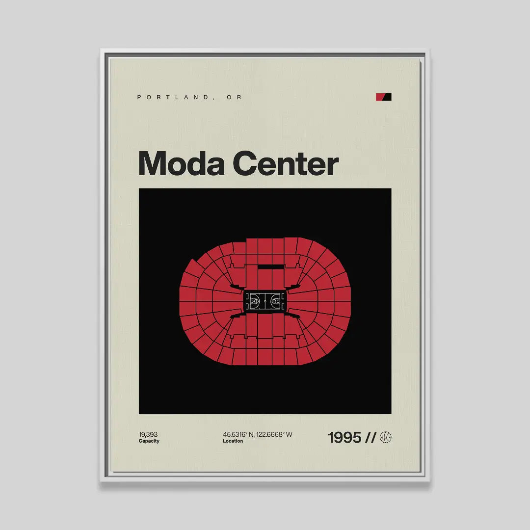 Portland Basketball Arena Canvas Art