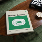Boston Basketball Retro Arena Canvas Art