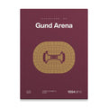 Cleveland Basketball Retro Arena Bold Canvas Art