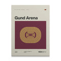 Cleveland Basketball Retro Arena Canvas Art