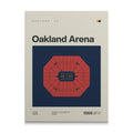 Golden State Basketball Retro Arena Canvas Art