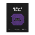 Sacramento Basketball Arena Bold Canvas Art