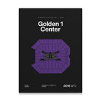 Sacramento Basketball Arena Bold Canvas Art