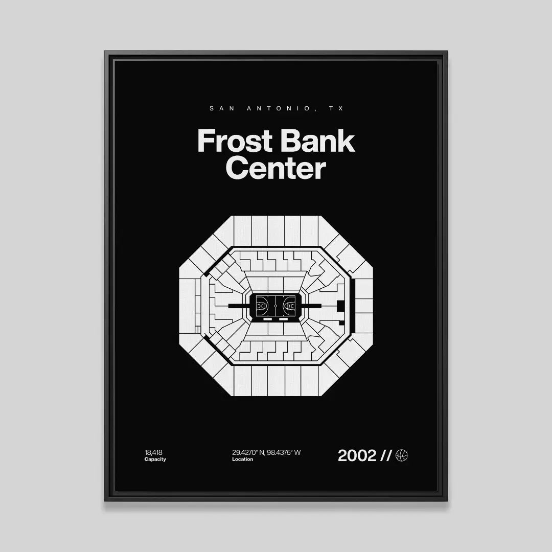 San Antonio Basketball Arena Bold Canvas Art