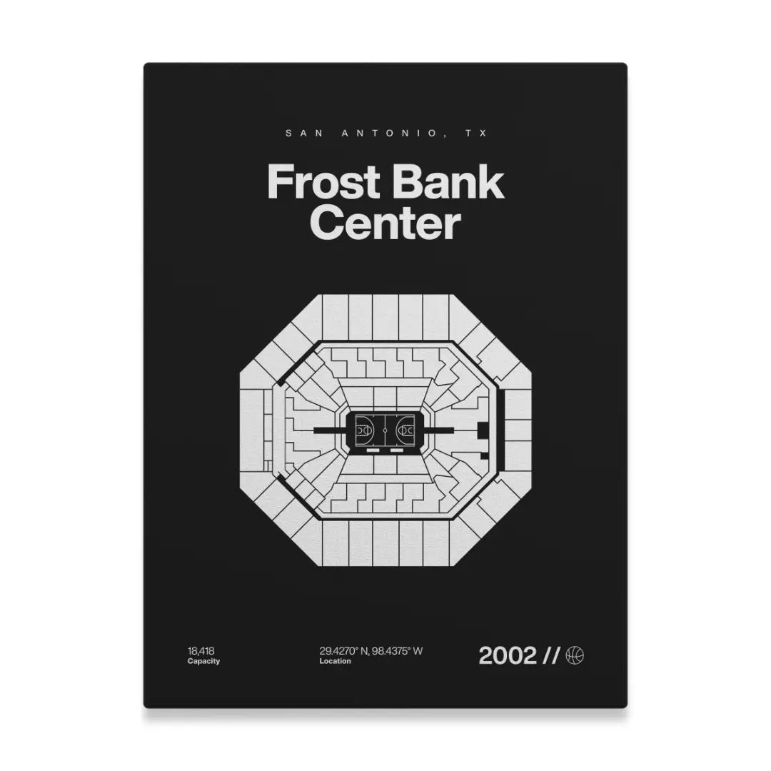 San Antonio Basketball Arena Bold Canvas Art