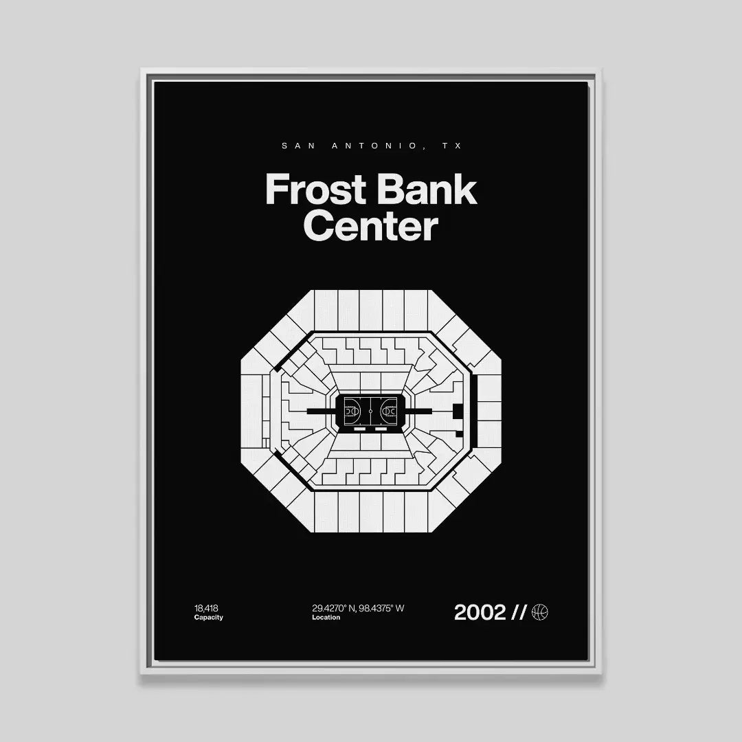 San Antonio Basketball Arena Bold Canvas Art