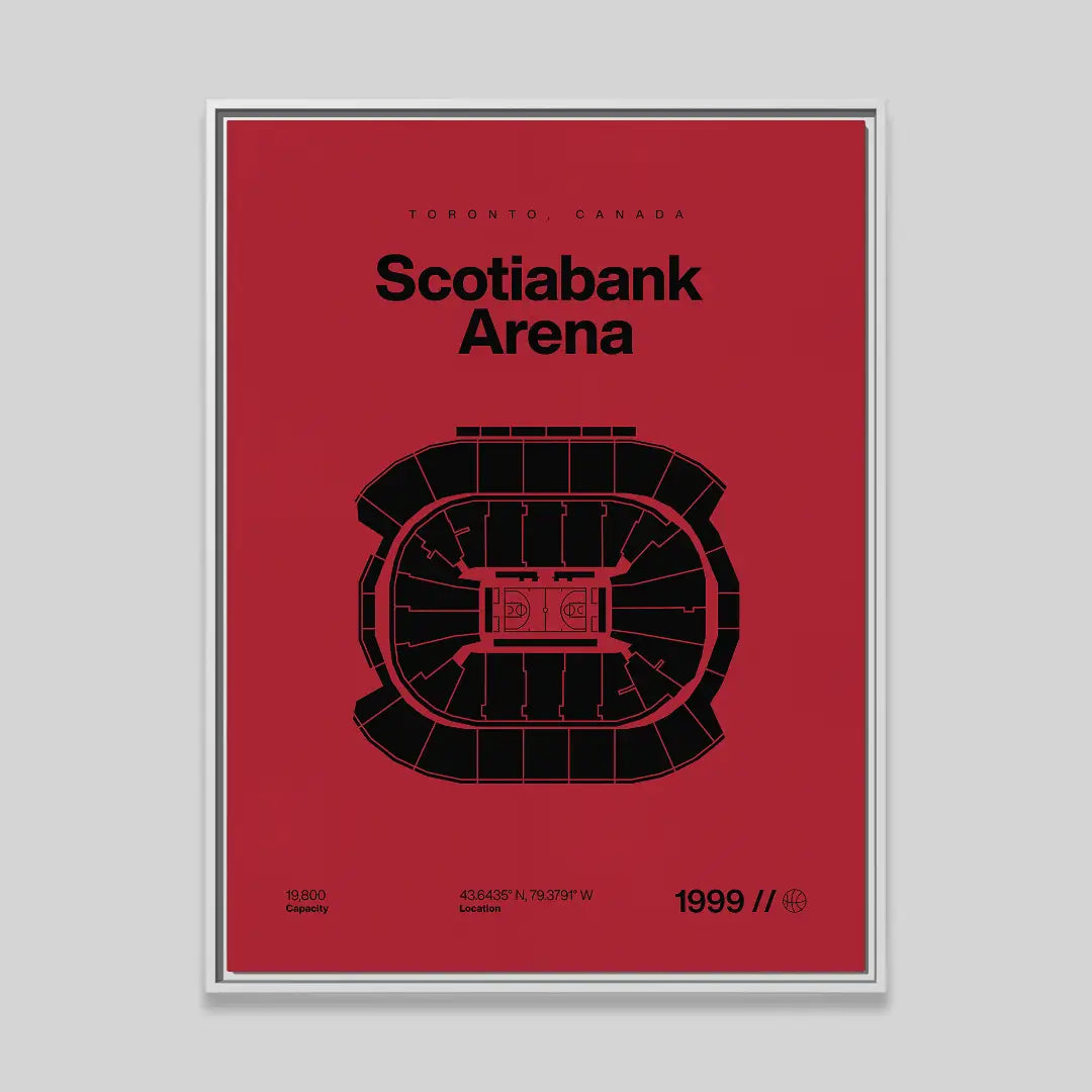 Toronto Basketball Arena Bold Canvas Art