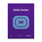 Utah Basketball Arena Bold Canvas Art