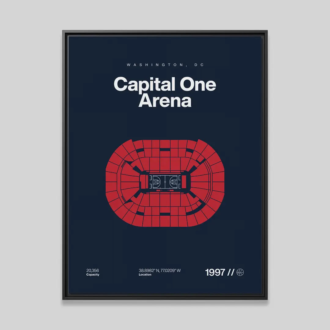 Washington Basketball Arena Bold Canvas Art
