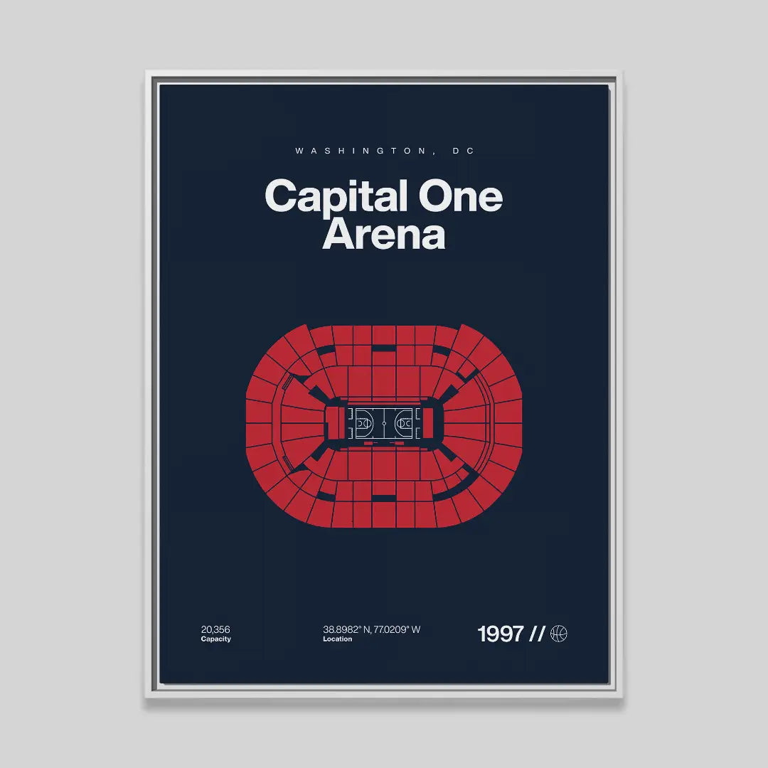 Washington Basketball Arena Bold Canvas Art