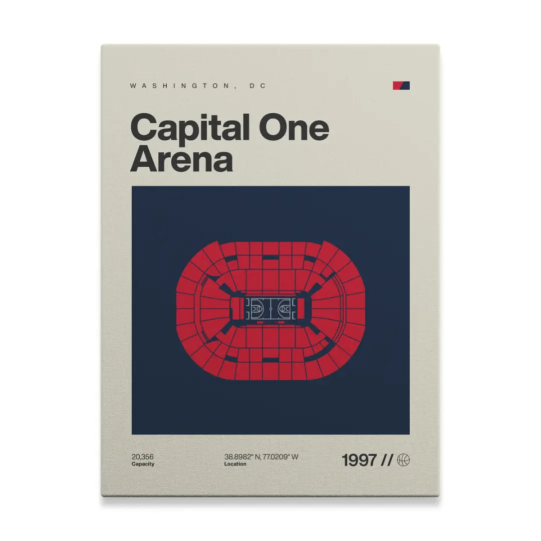 Washington Basketball Arena Canvas Art