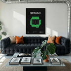 Austin Soccer Stadium Bold Canvas Art