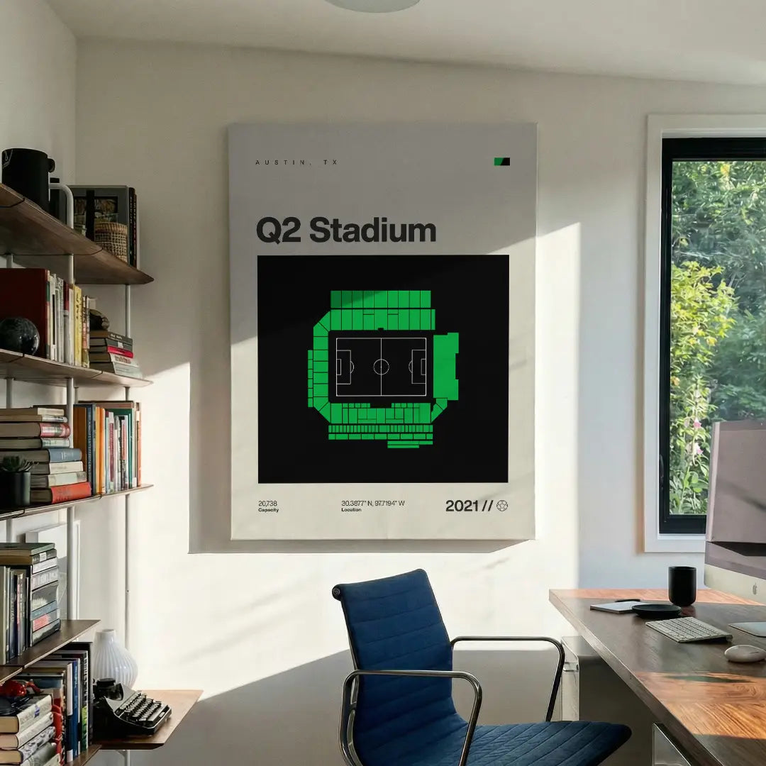 Austin Soccer Stadium Canvas Art