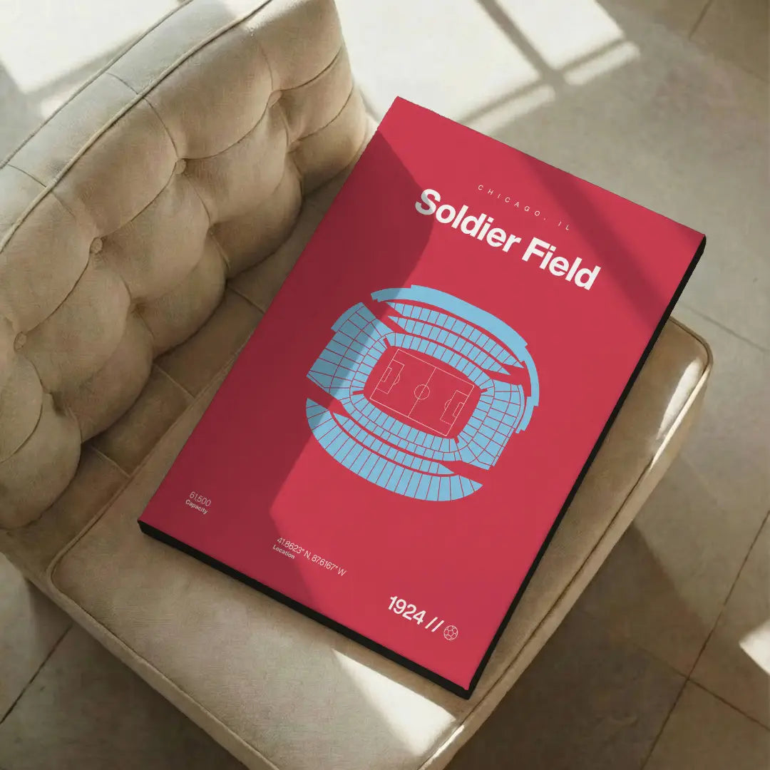 Chicago Soccer Stadium Bold Canvas Art