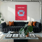 Chicago Soccer Stadium Bold Canvas Art