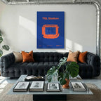 Cincinnati Soccer Stadium Bold Canvas Art