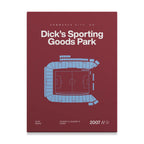 Colorado Soccer Stadium Bold Canvas Art