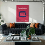 Dallas Soccer Stadium Bold Canvas Art