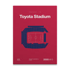 Dallas Soccer Stadium Bold Canvas Art