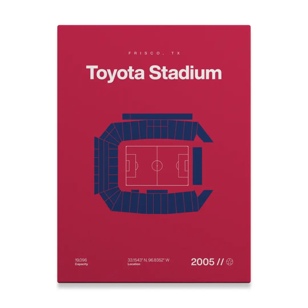 Dallas Soccer Stadium Bold Canvas Art