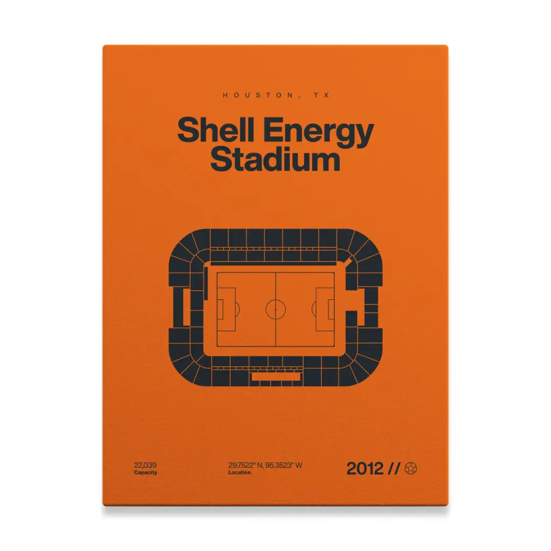 Houston Soccer Stadium Bold Canvas Art