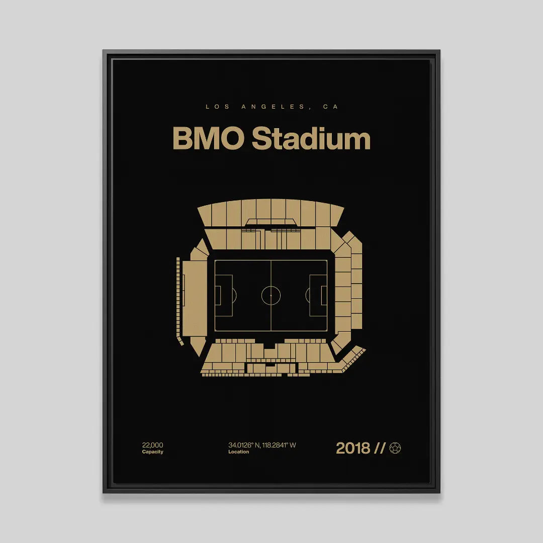 LA Soccer Stadium Bold Canvas Art