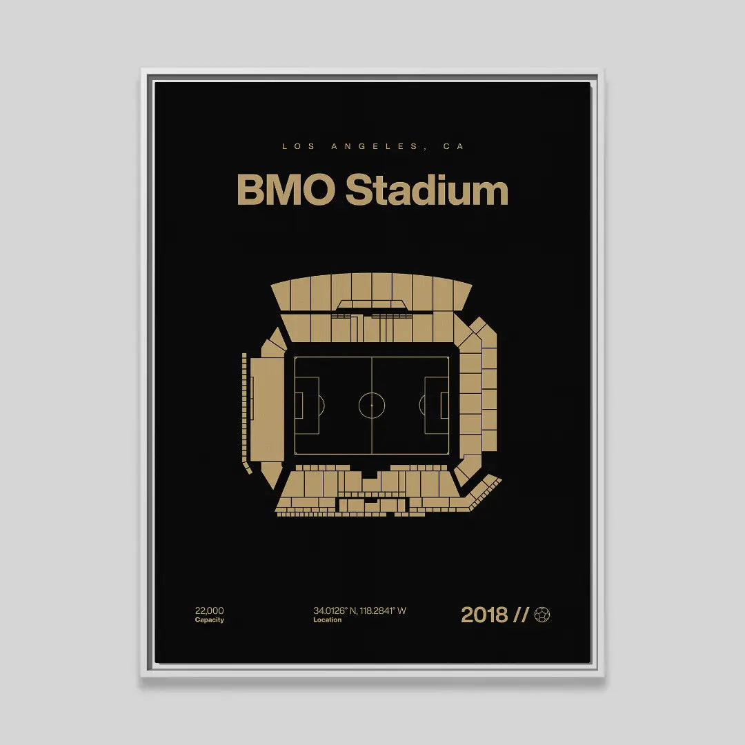 LA Soccer Stadium Bold Canvas Art
