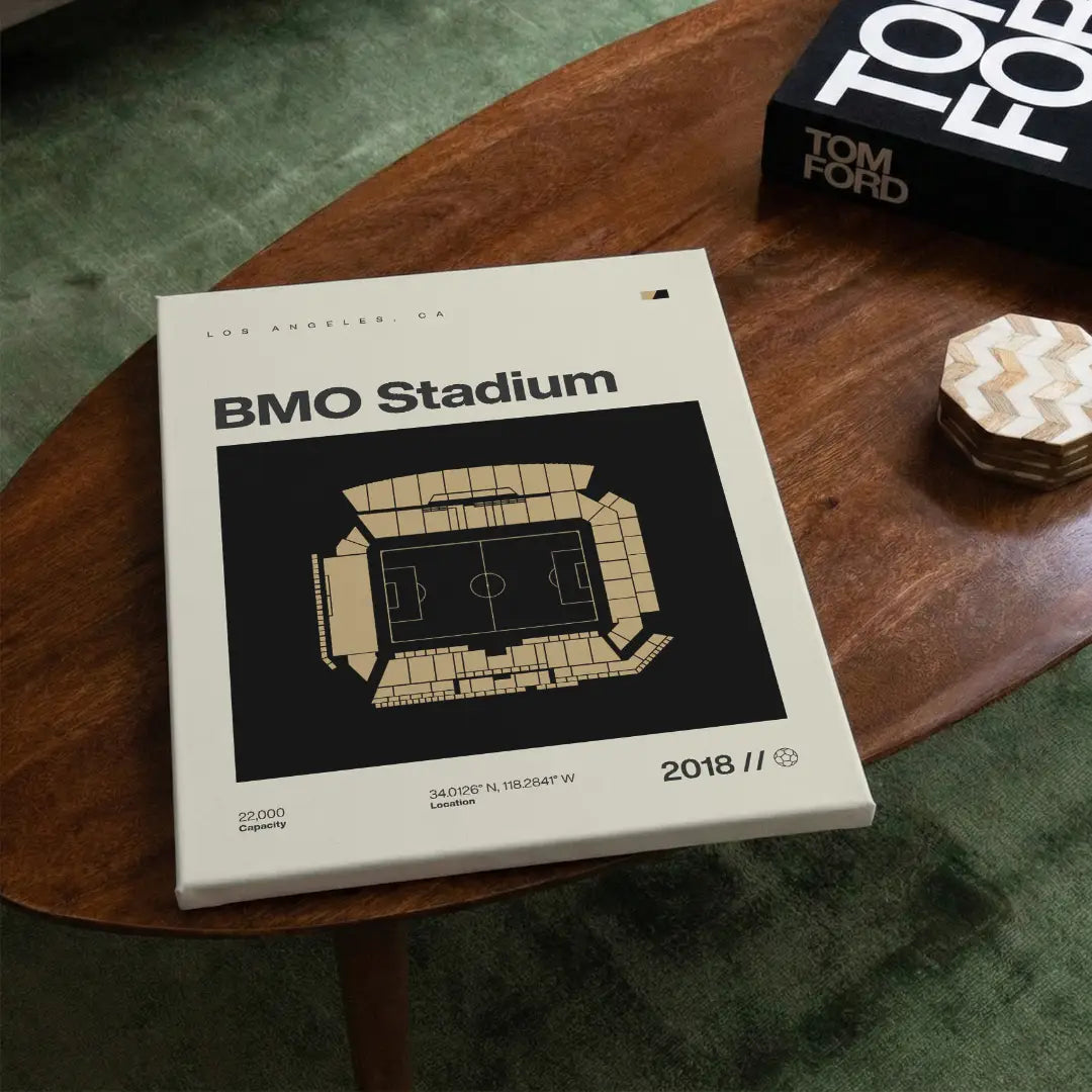 LA Soccer Stadium Canvas Art