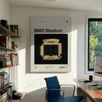 LA Soccer Stadium Canvas Art