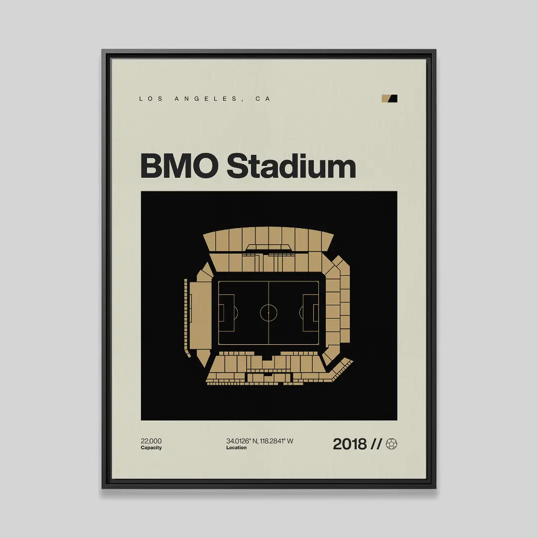 LA Soccer Stadium Canvas Art