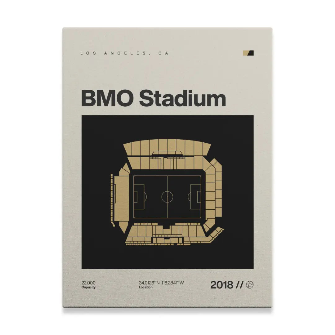 LA Soccer Stadium Canvas Art